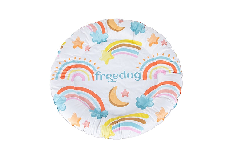 Freedog Donut refrescante acolchado arcoiris (71cm)