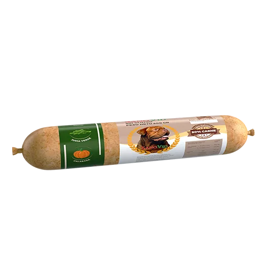 Salchicha Sanovid Pollo,caslabaza y judia verde 500gr