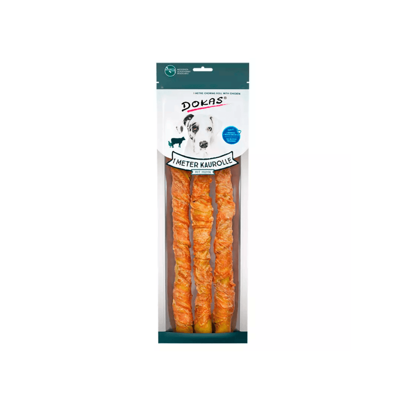 DOKAS Rollo de mascar de 1 metro con pollo 315 g