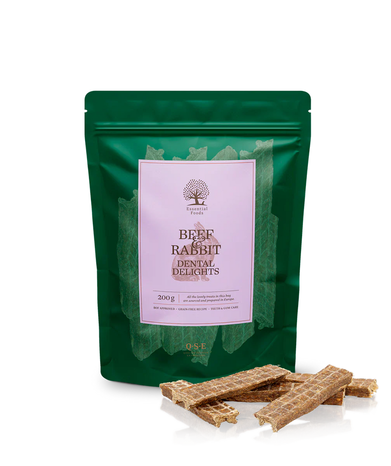ESSENTIAL BEEF & RABBIT DENTAL DELIGHTS 200G