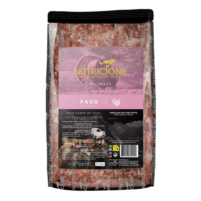 Nutricione todo carne Pavo 1KG