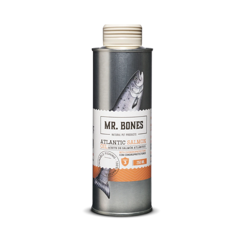 MR.BONES Aceite de Salmón para perro y gato – Con Condroprotectores 250ml