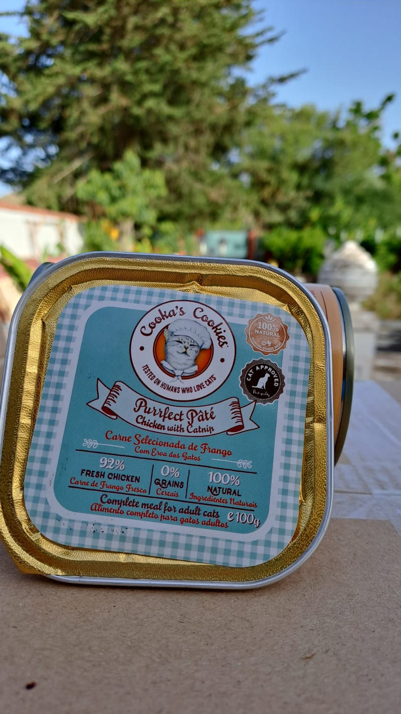 Cookas cookies Pate gatos de pollo