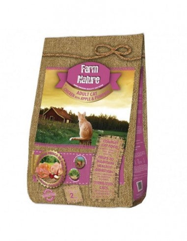 Farm Nature gatos pollo, manzana y calabaza 2Kg