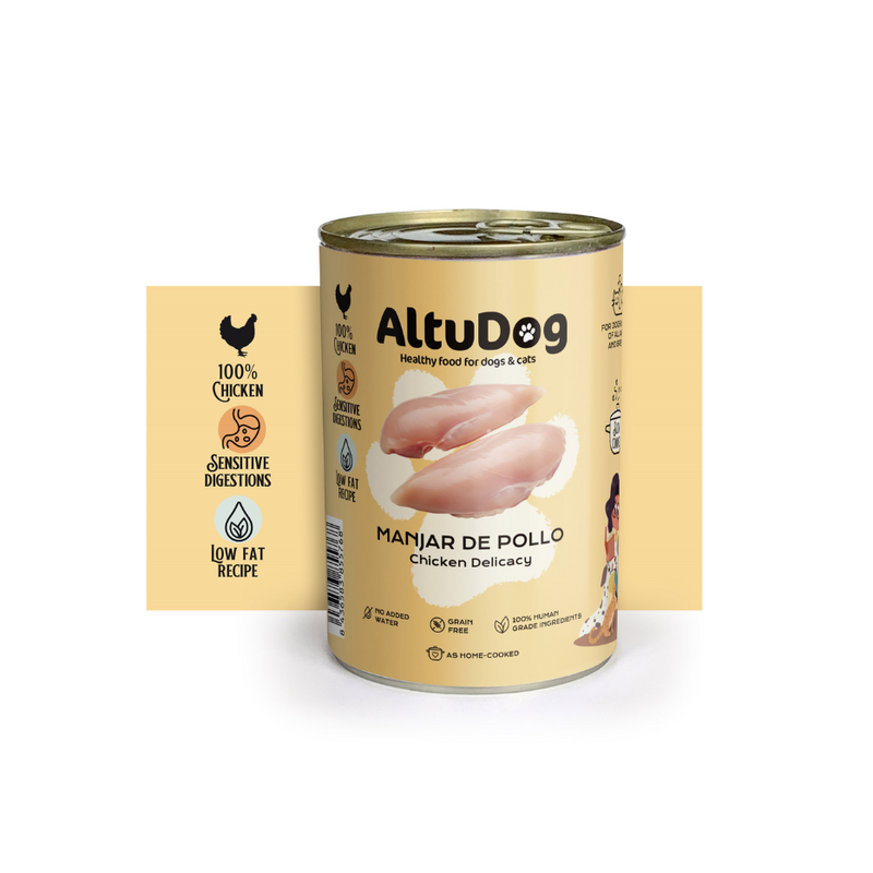 Manjar de Pollo Para Perros y Gatos 400g
