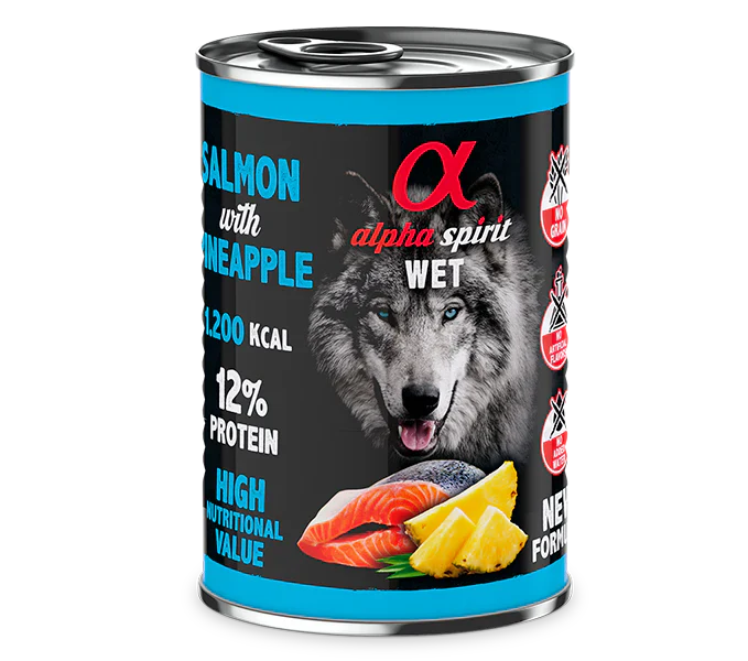 Alfa Spirit Salmon y piña 400gr |Barf Canarias|