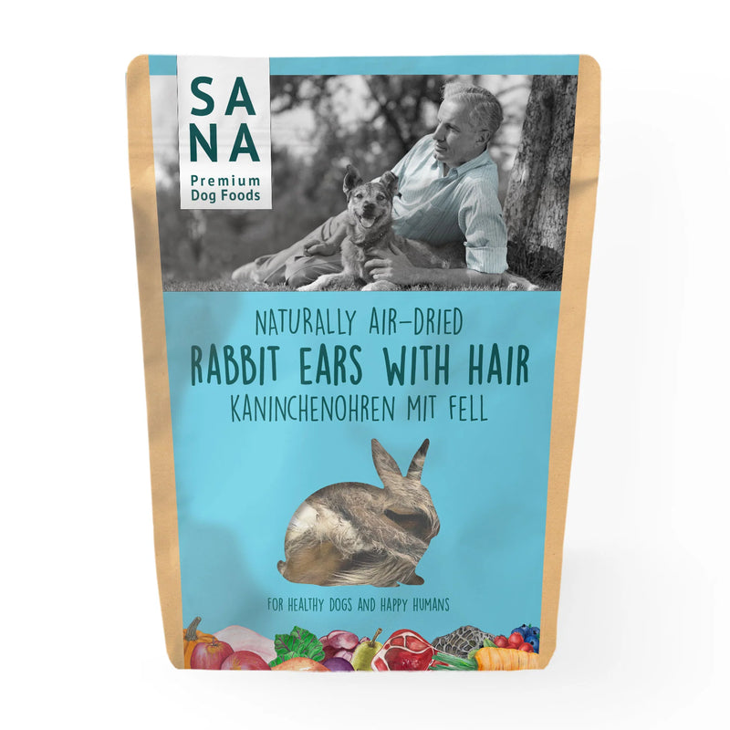 Sana Dog Foods Orejas de conejo con pelo