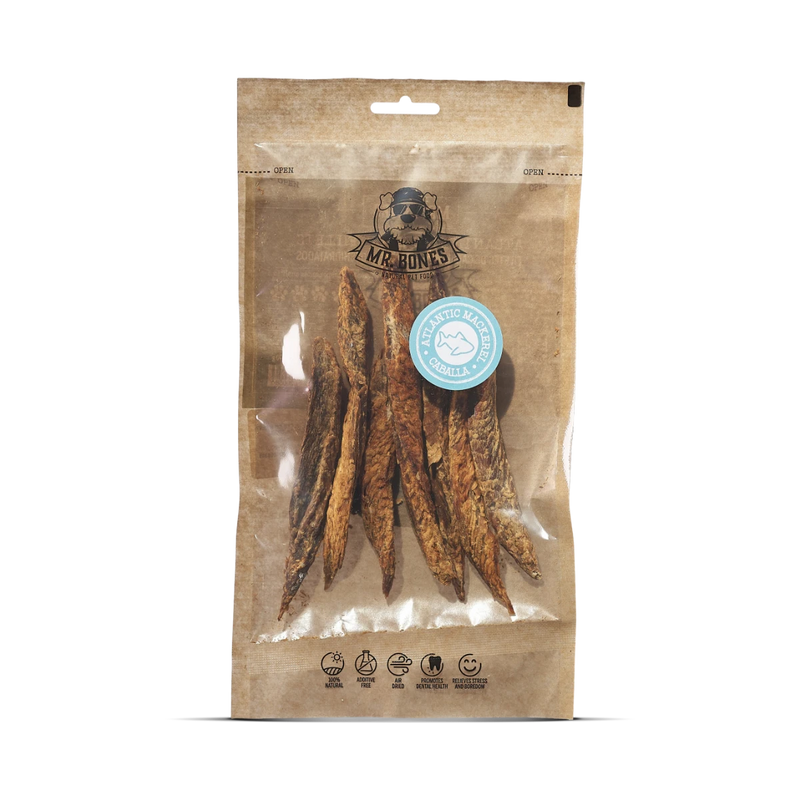 MR.BONES Filetes de caballa del Atlántico para perros – Snack Dental Natural