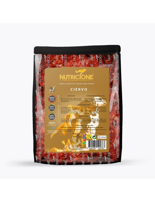 Nutricione Ciervo 500gr |Barf Canarias|