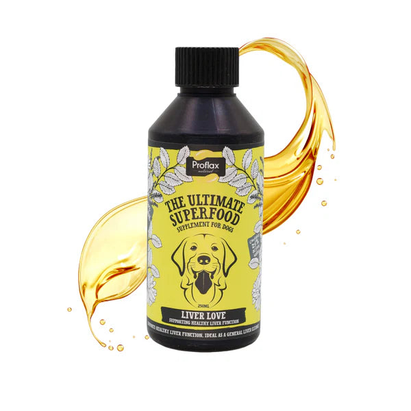Proflax natural Apoyo para la salud hepática y la desintoxicación en perros - Liver Love 250ml