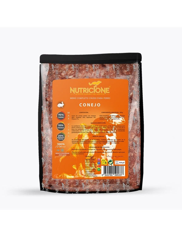 Nutricione Conejo 500gr |Barf Canarias|