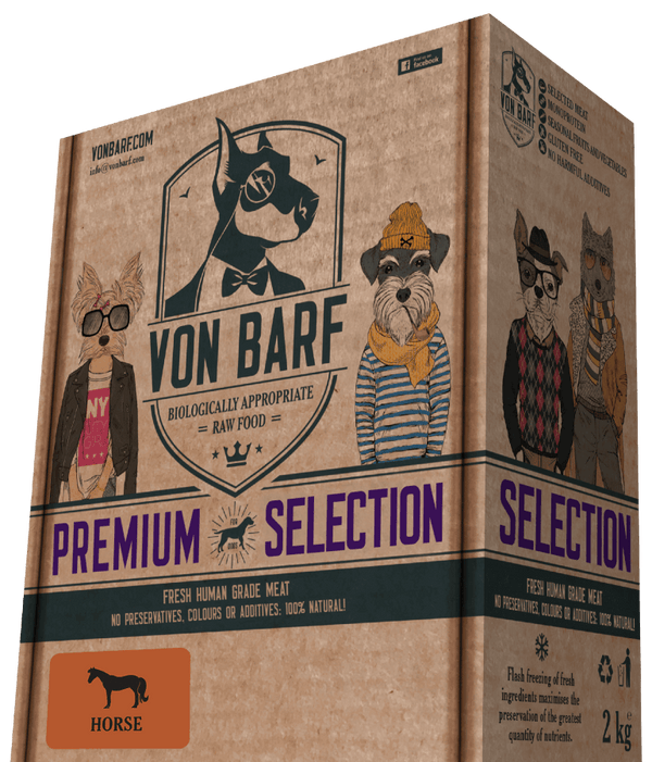 VON BARF Caballo de selección premium  2KG