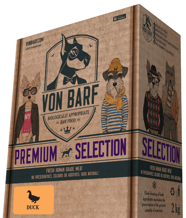 VON BARF Selección Premium de Pato 2KG