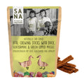 SANA DOG FOODS Palitos masticables Vitality de pato con glucosamina y extracto de mejillón de labios verdes (150 g)
