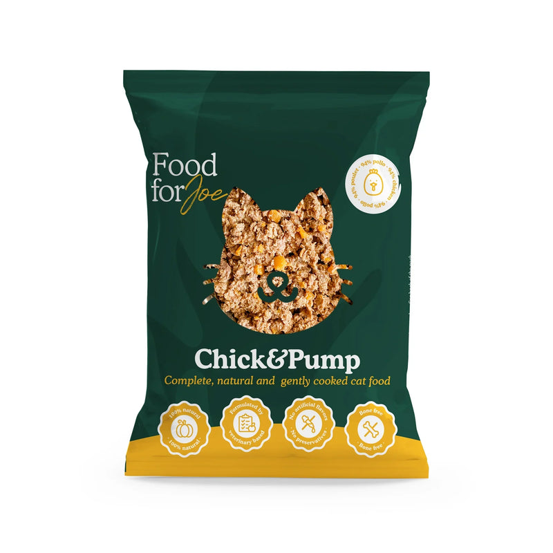 Food For Joe Chick&Pump - menú de pollo para gatos 200g
