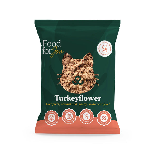 Food For Joe Turkeyflower - menú de pavo para gatos 200g