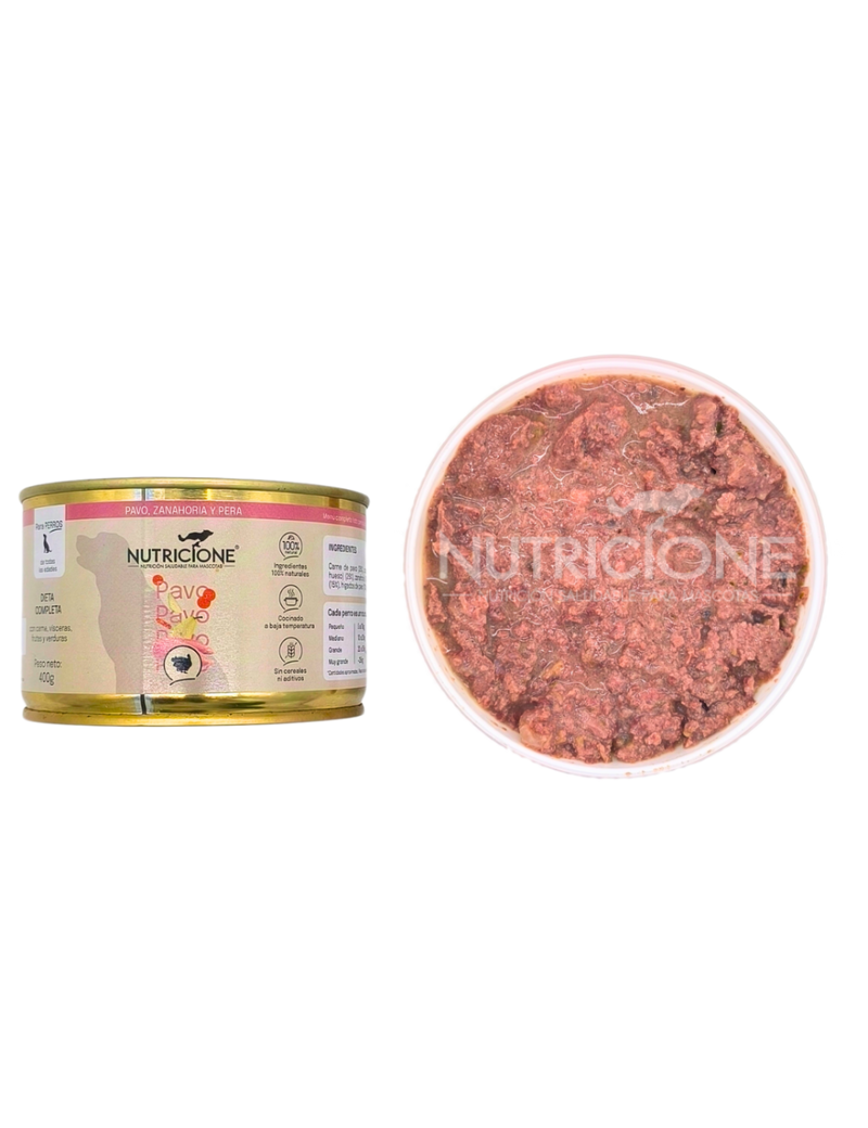 Lata Pavo Nutricione 400gr |Barf Canarias|