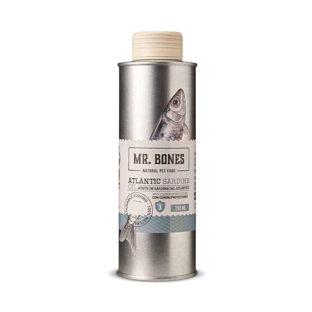 MR.BONES Aceite de Sardina para perro y gato – Con Condroprotectores 250ml