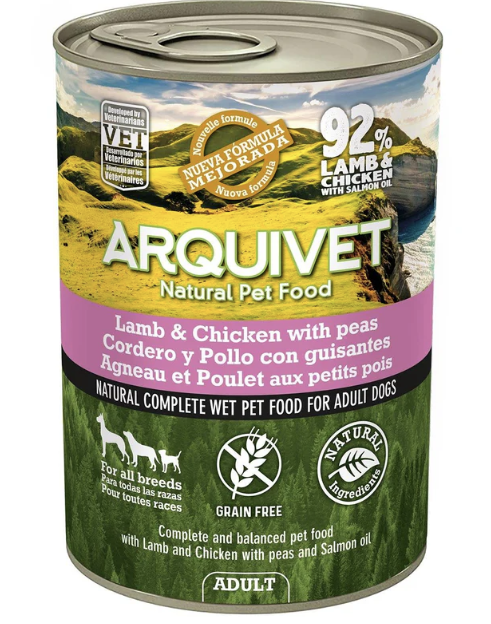 Arquivet lata Cordero y pollo 400gr