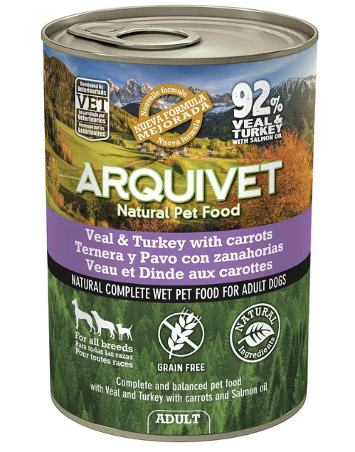 Arquivet lata terneray pavo 400gr