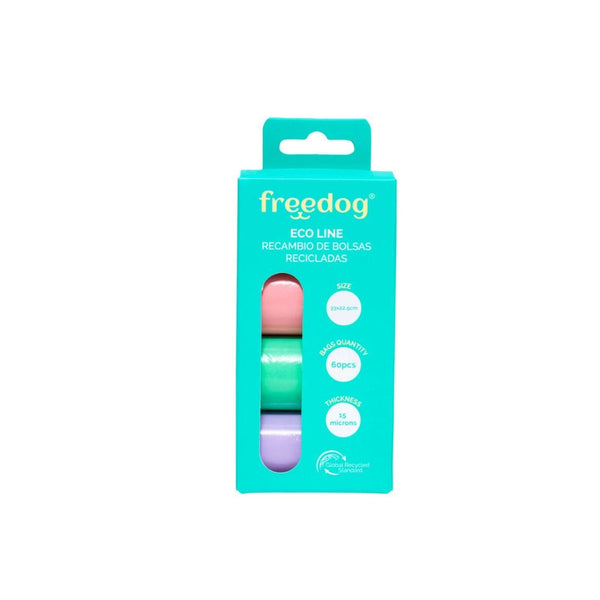 Bolsas recicladas de caca freedog 60und |Barf Canarias|