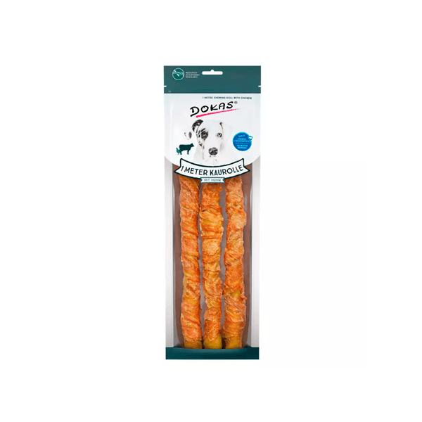 DOKAS Rollo de mascar de 1 metro con pollo 315 g