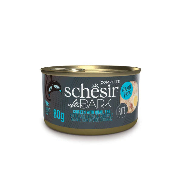 Schesir Lata Pollo con huevo de codorniz en patè 80g