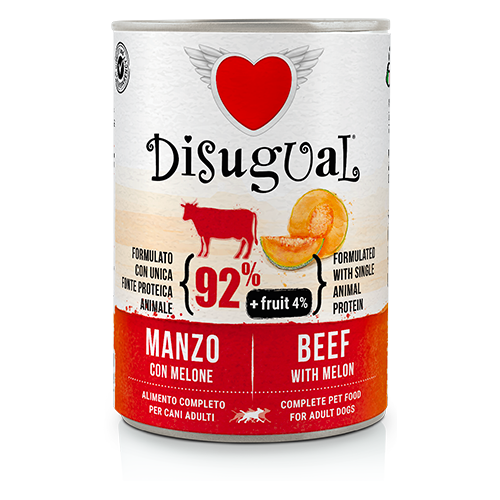 DISUGUAL CARNE DE RES con fórmula monoproteica de melón 400 g