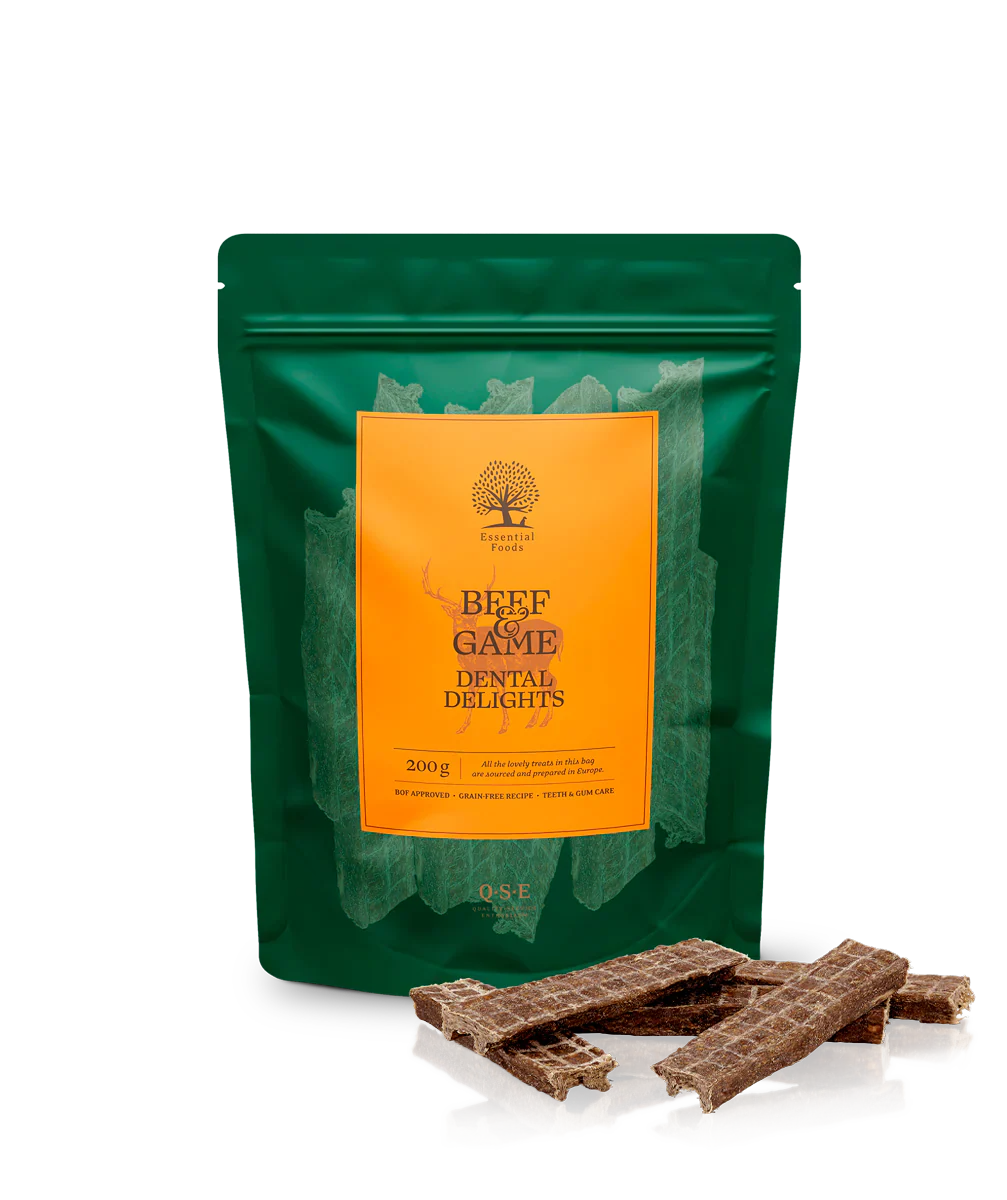 ESSENTIAL ternera y ciervo DENTAL DELIGHT 200G