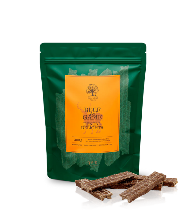 ESSENTIAL ternera y ciervo DENTAL DELIGHT 200G