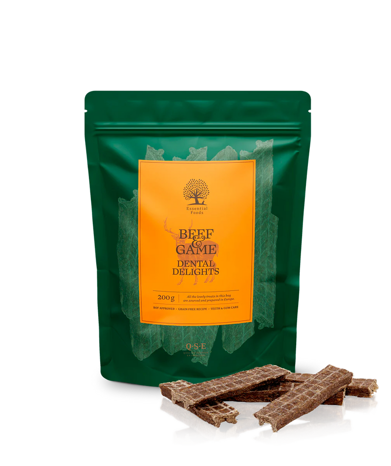 ESSENTIAL ternera y ciervo DENTAL DELIGHT 200G