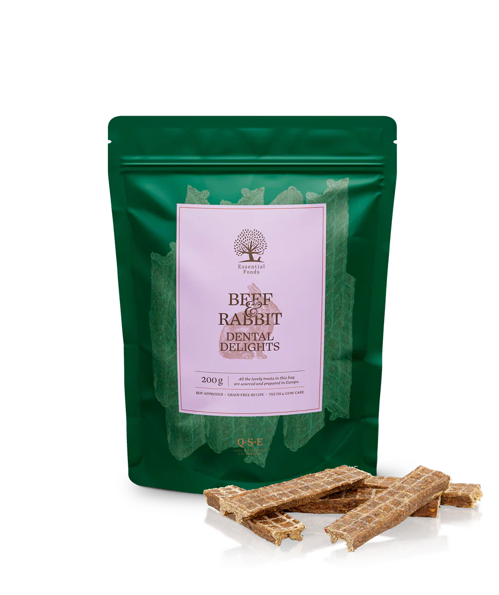 ESSENTIAL BEEF & RABBIT DENTAL DELIGHTS 200G