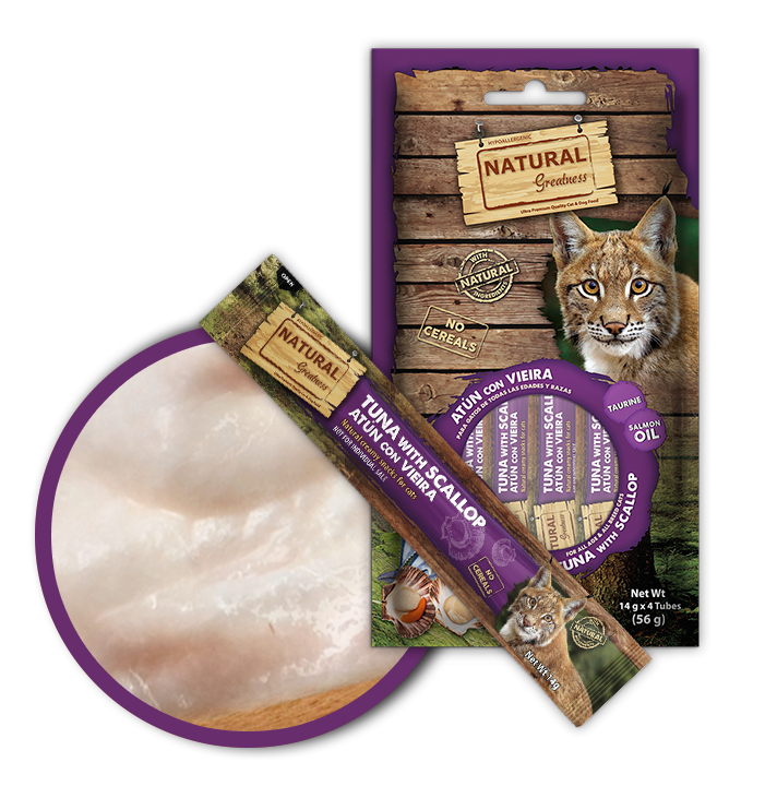 Natural greatness atun con vieira 4x14gr