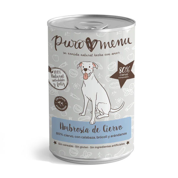 Ambrosia de Ciervo BIO Puro Menu |Barf Canarias| - 800g