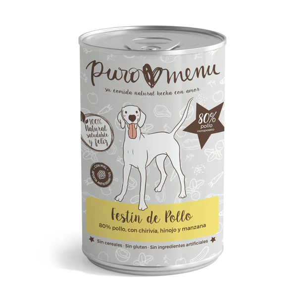 Festin de pollo BIO Puro Menu |Barf Canarias| - 800g