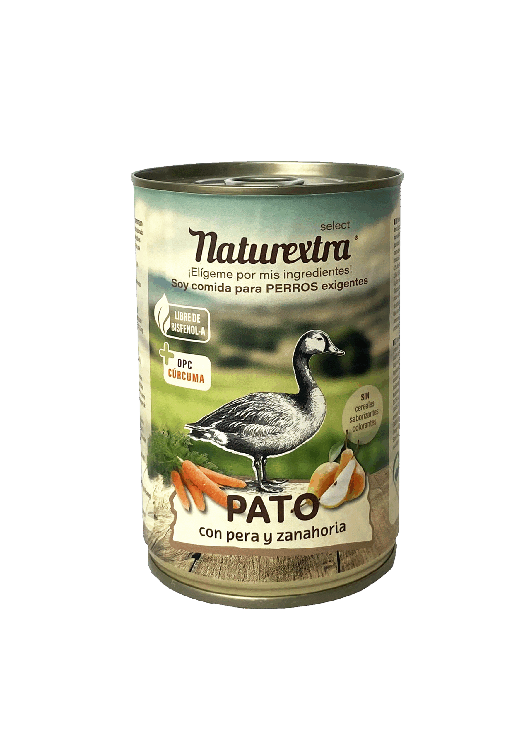 Naturextra lata comida húmeda PATO 400gr