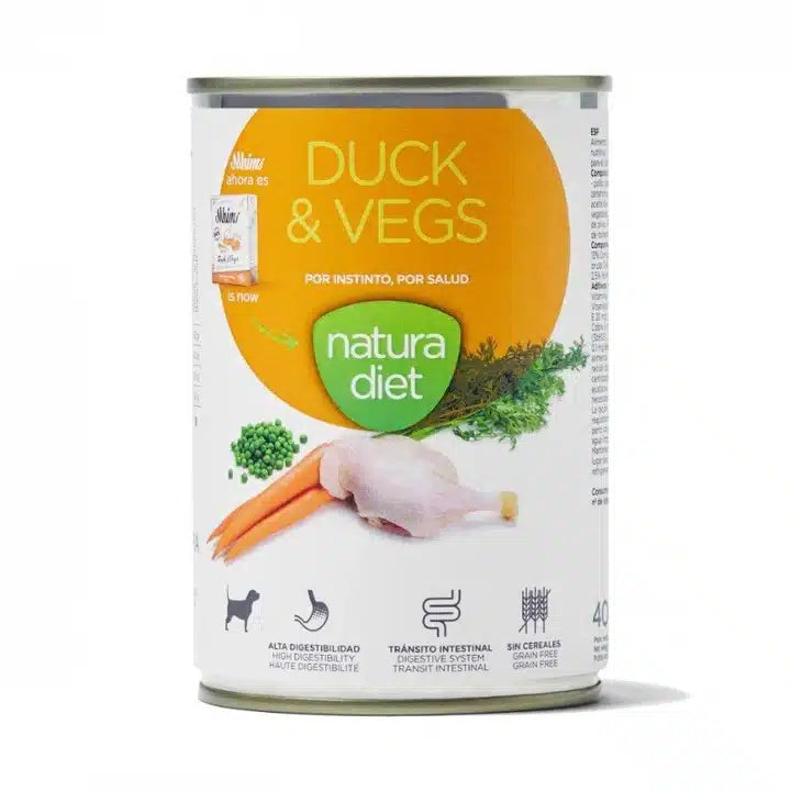 Natura Diet Lata  Pato y verduras 400gr