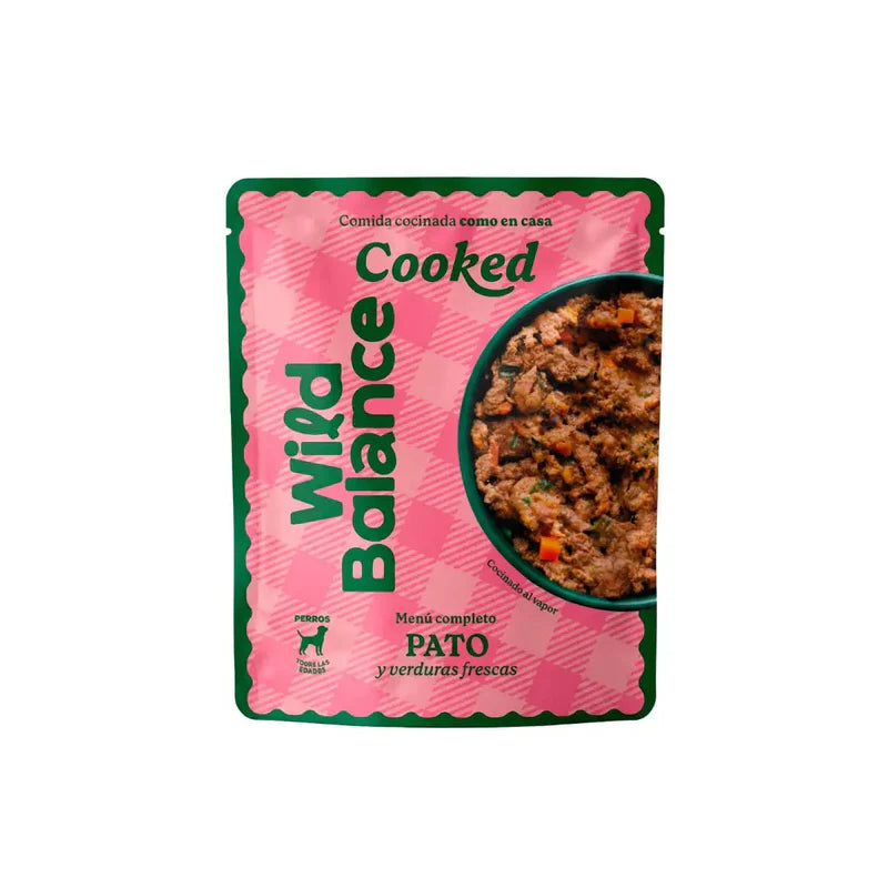 Wild Balance Comida Cocinada de Pato con verduras para perros 400Gr