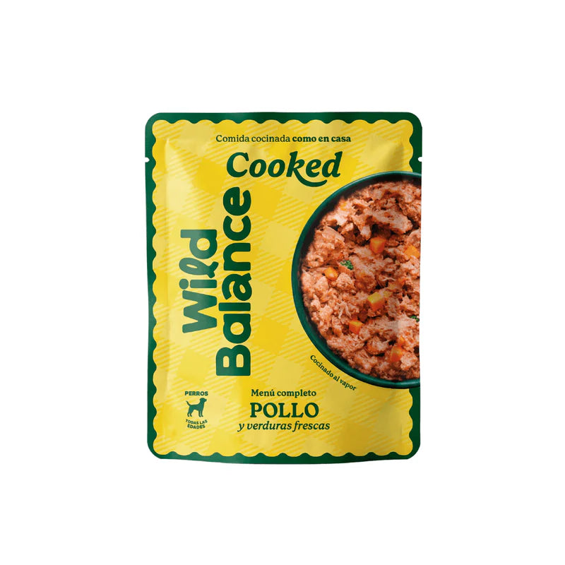 Wild Balance Comida Cocinada de Pollo con verduras para perros 400Gr