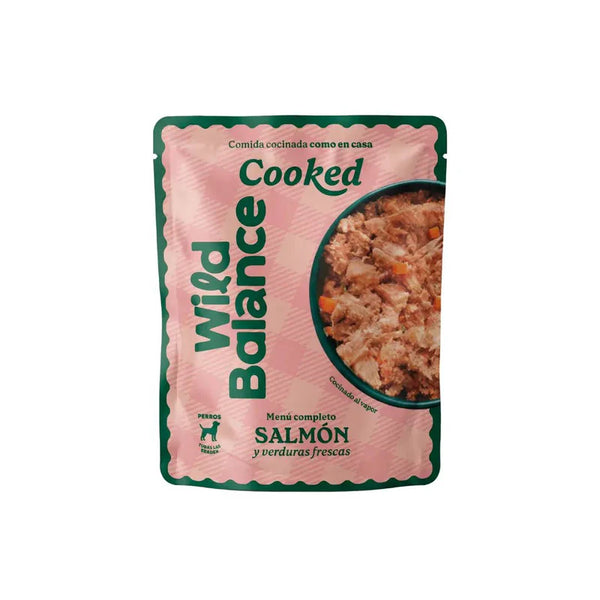 Wild Balance Comida Cocinada de Salmón con verduras para perros 400Gr
