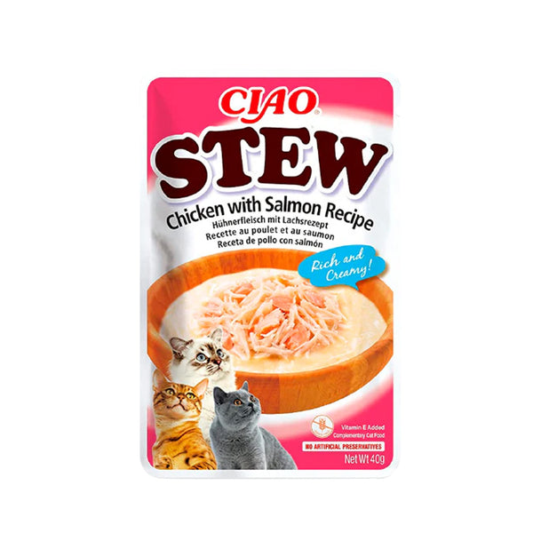 CIAO Broth Pollo con Salmon 40g - Para Gatos