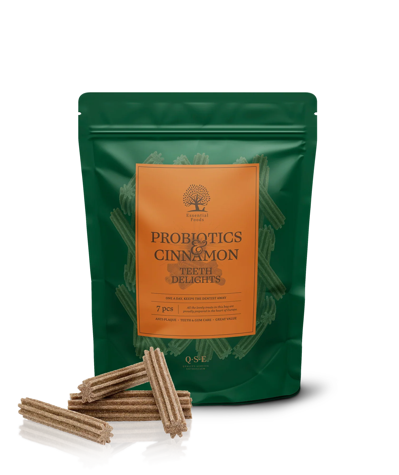 Essential Foods Stick Probioticos y Canela 7 pcs