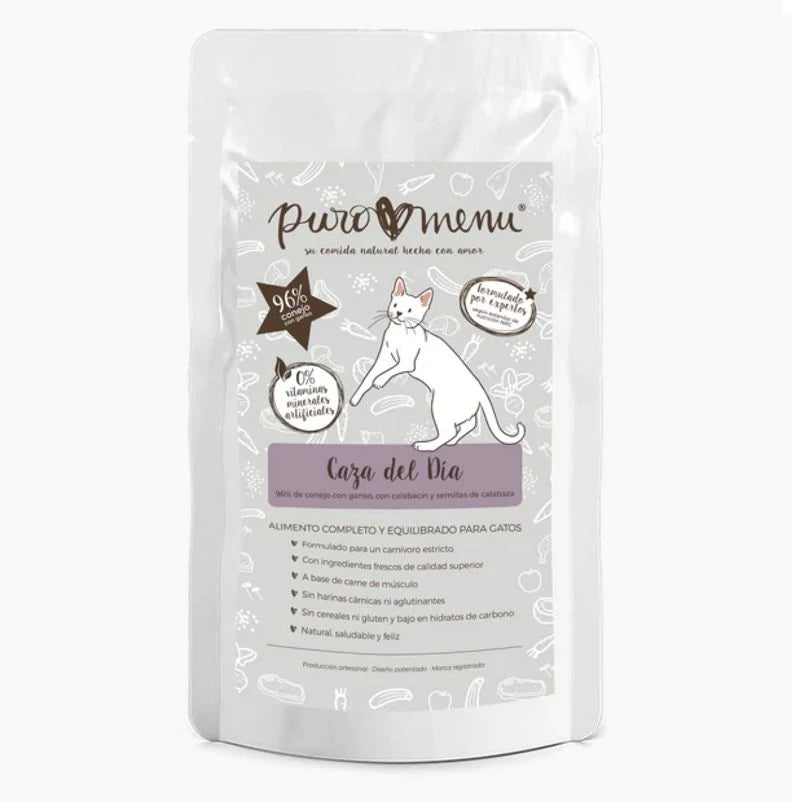Puro Menu Caza del Dia BIO (Conejo) |Barf Canarias| 100gr