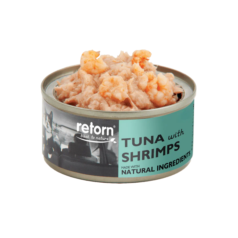 Lata gato retorn atun y gambas 80gr|Barf Canarias|