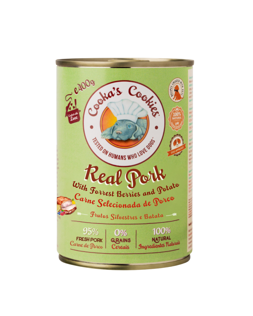 Cookas cookies Lata Real cerdo 400gr |Barf Canarias|