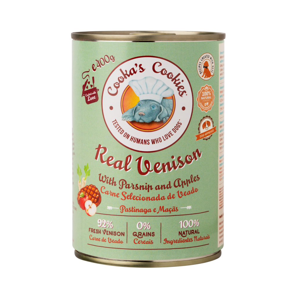 Cookas Cookies Lata Real VENADO 400gr |Barf Canarias|
