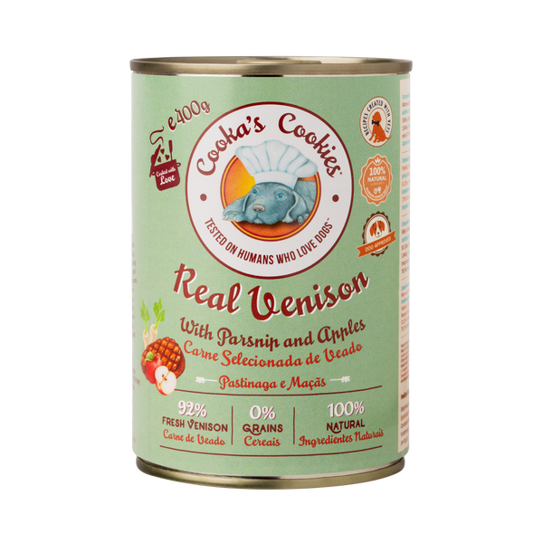 Cookas Cookies Lata Real VENADO 400gr |Barf Canarias|