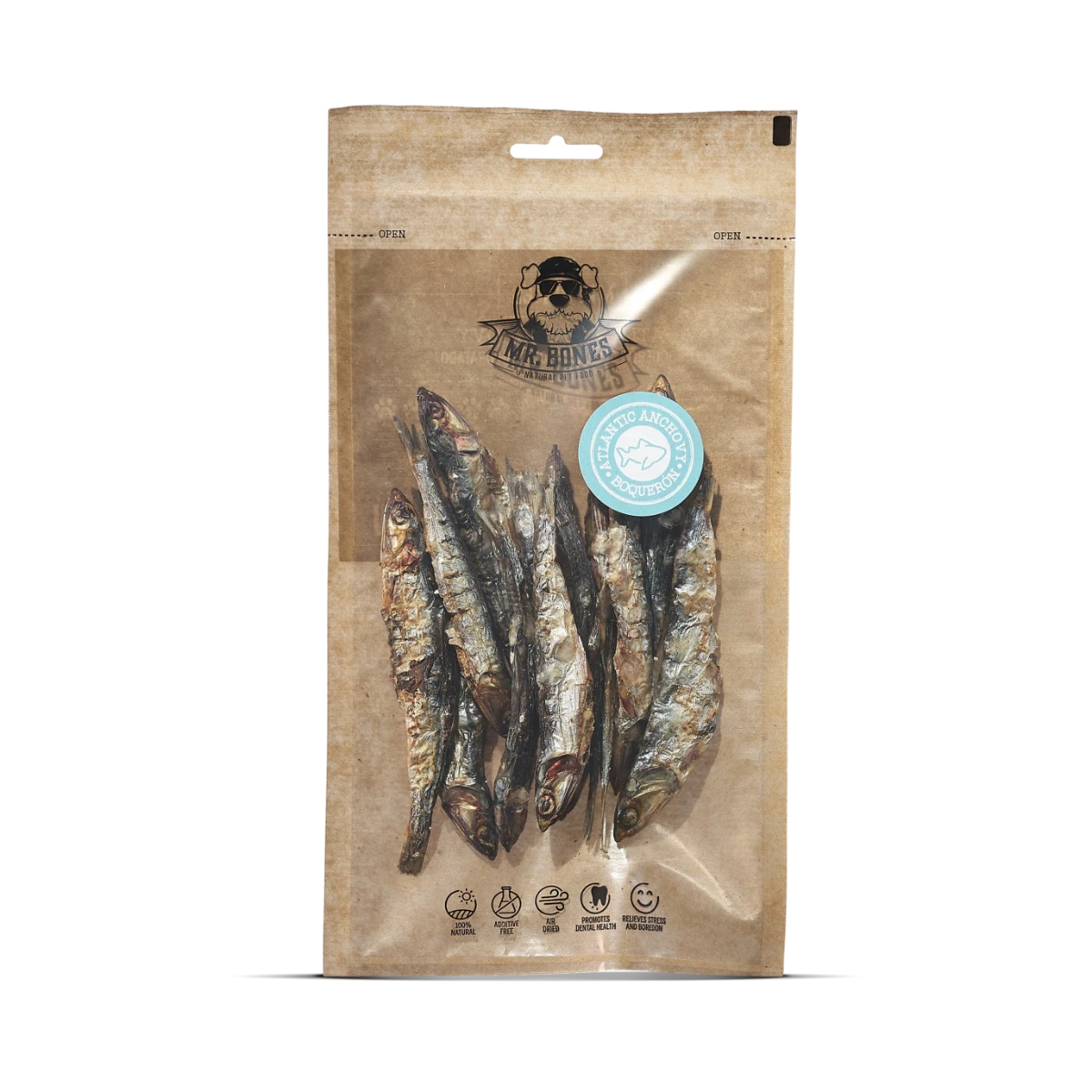 MR.BONES Boquerón del Atlántico para perros y gatos – Snack 100% Natural