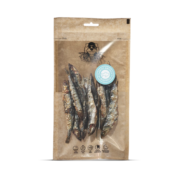 MR.BONES Boquerón del Atlántico para perros y gatos – Snack 100% Natural