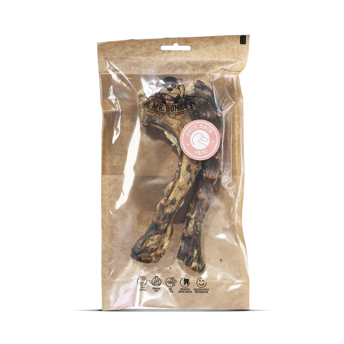 MR.BONES Cuello de pato para perros – Snack dental 100% Natural